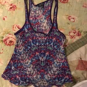 Lily rose multi colored sleeveless top